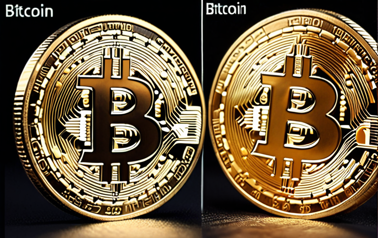 Here are two image prompts for Stable Diffusion, capturing the essence of Bitcoin and Ethereum as described: