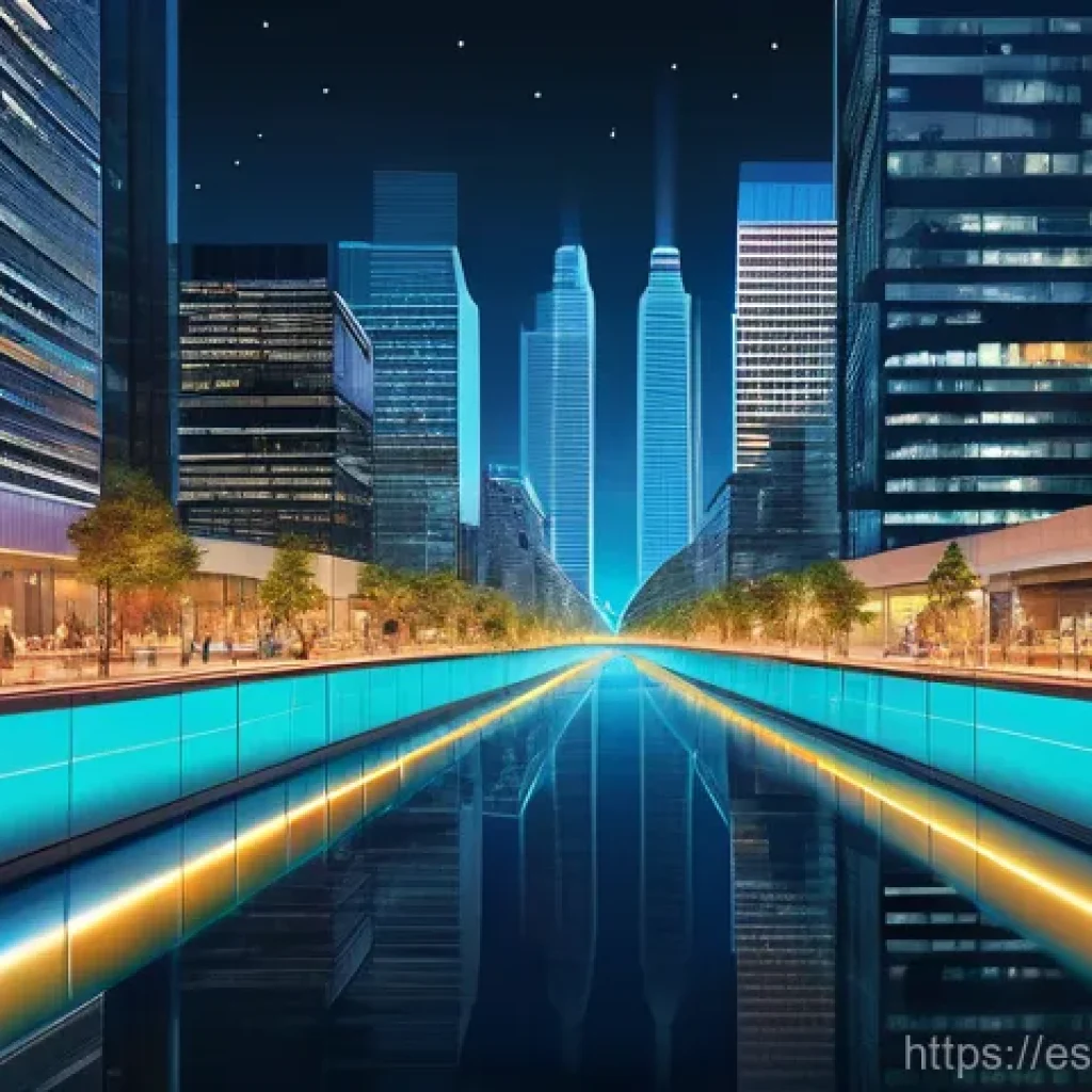 탈중앙화 금융의 가치 평가 - **Prompt 1: The Thriving DeFi Ecosystem**
"A vibrant, high-tech urban landscape bathed in warm, ...