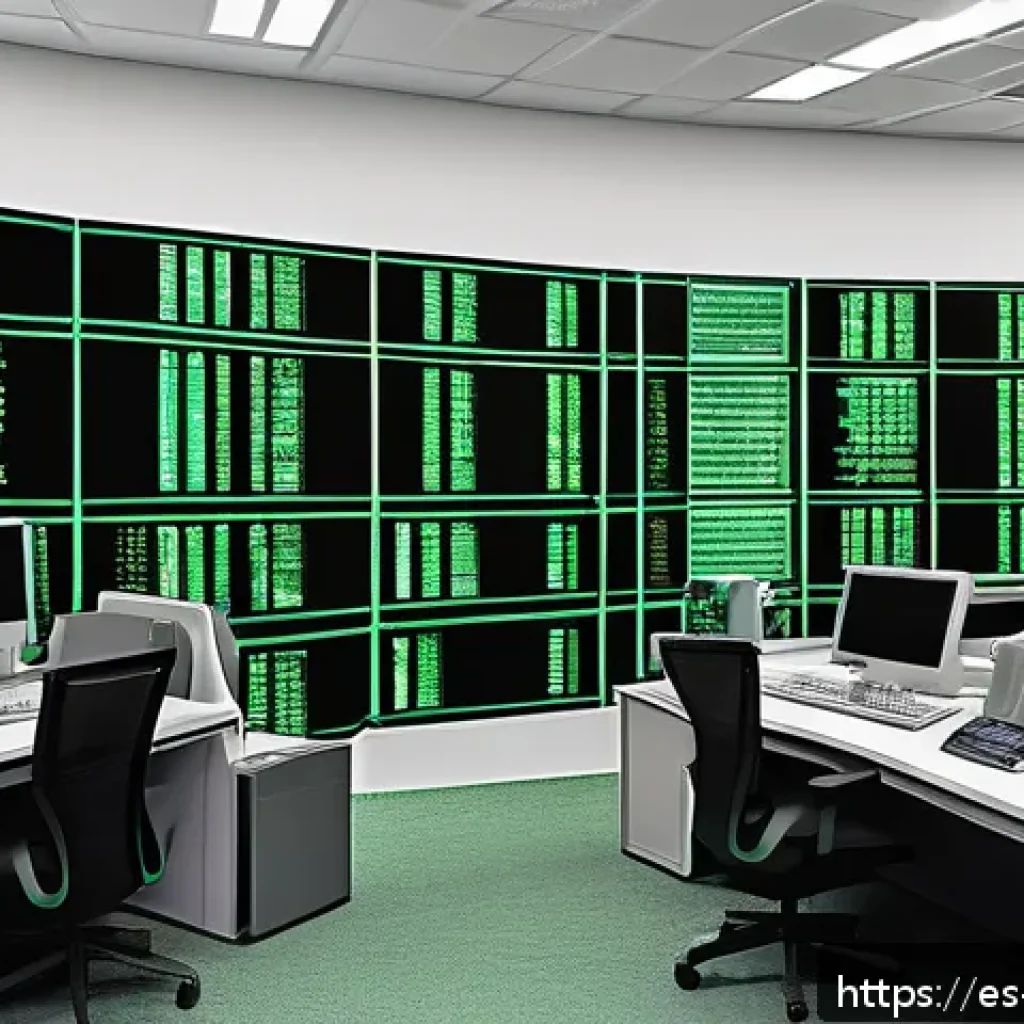 크립토 경제학의 역사적 배경 - A detailed digital illustration of a 1990s-style tech startup office in Latin America, showcasing ea...